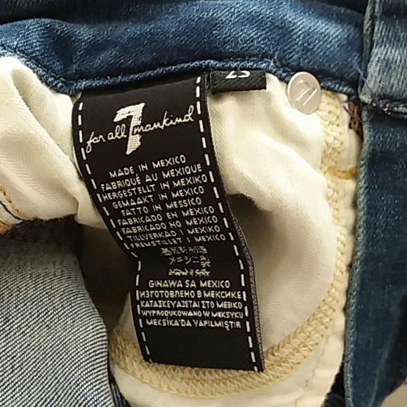 7FAM Jeans Kimmie straight 23 Mexico blue nwt - Picture 6 of 8